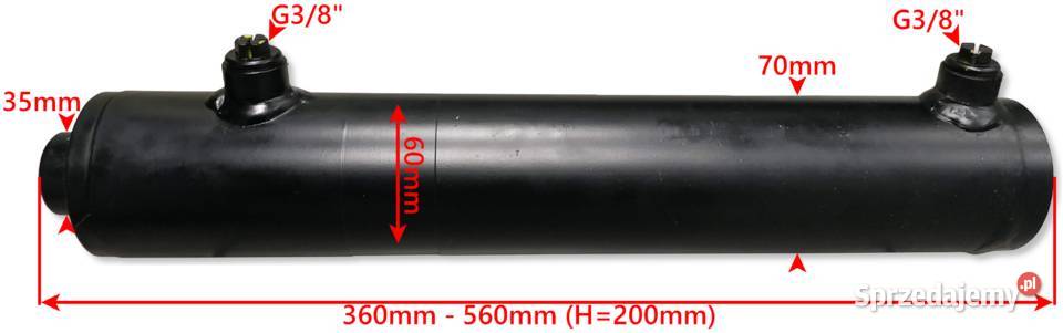 SIŁOWNIK HYDRAULICZNY SMTG 60x35 SKOK 200 2STR Solec Kujawski sprzedam