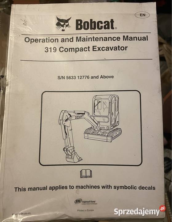 Instrukcja obsługi i konserwacji BOBCAT koparka małopolskie