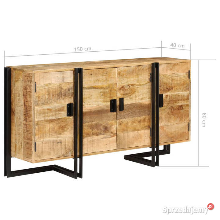 Szafka z litego drewna mango 150 x 40 x 80 Warszawa