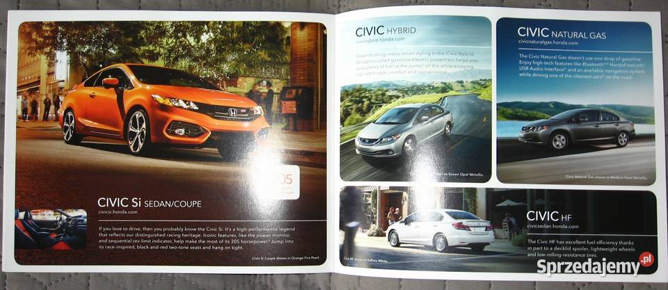 Honda 2015 prospekt katalog pomorskie Kępice sprzedam