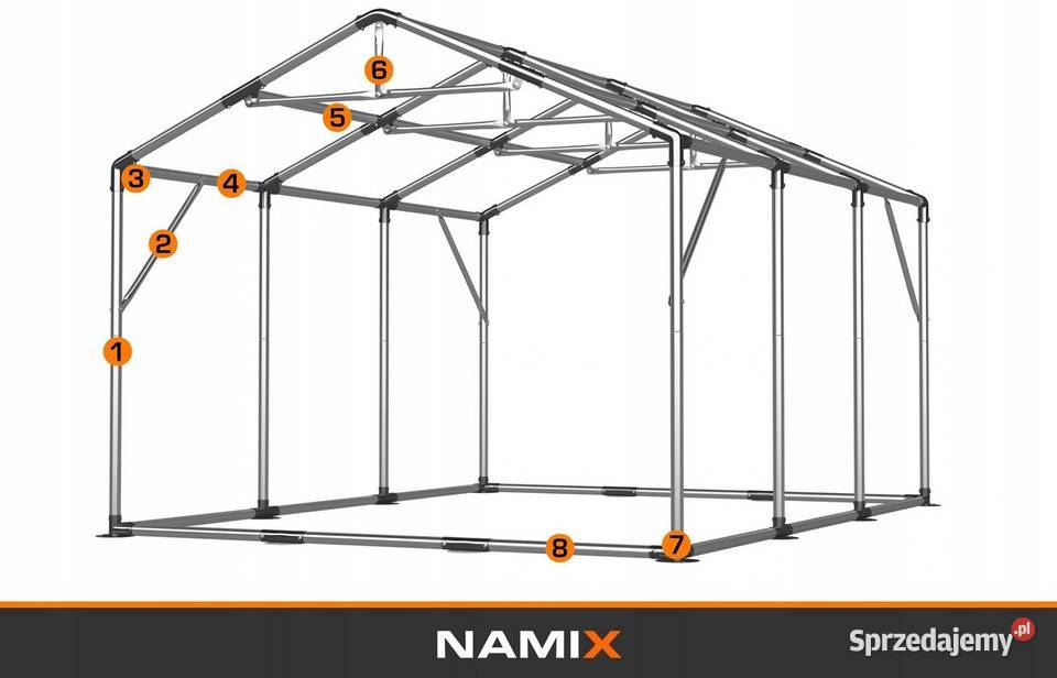 Namiot PRESTIGE 6x626m hala przemysłowa Jabłonna