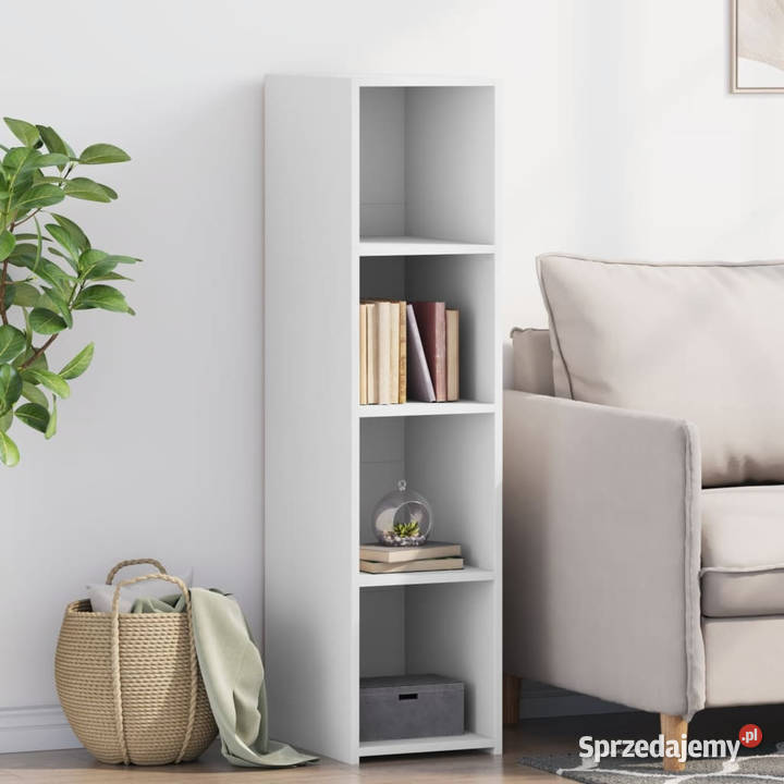 Wysoka szafka biała 30x41x124 materiał Warszawa