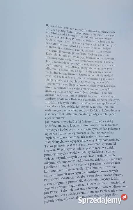 Na spotkanie człowieka JanPaweł II w fotografii sprzedam
