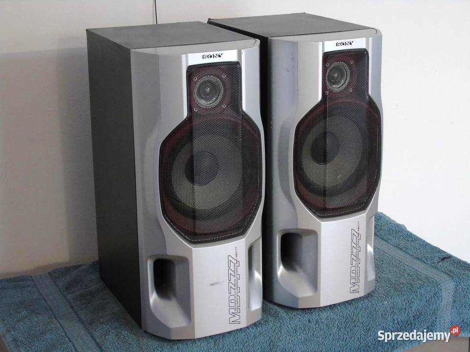 Kolumny stereo Sony SSMD777 mocne i sprawne Słuchawki i głośniki Jasło