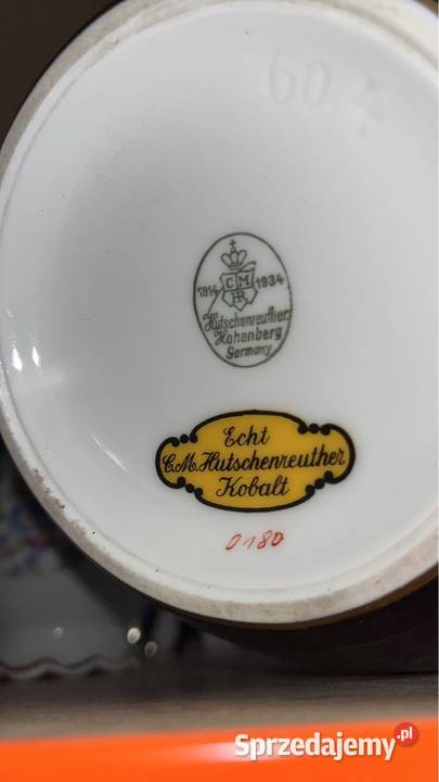 Wazon C MHutschereuther Hohenberg Germany Echt Porcelana i szkło pomorskie Gdańsk