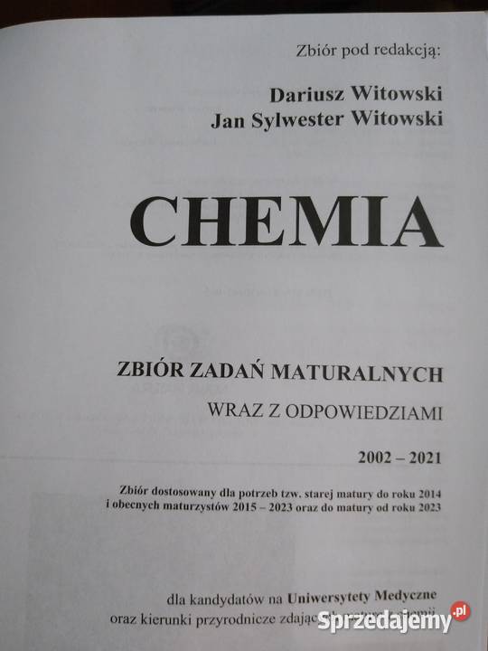 Chemia 1 Dariusz Witowski Jan Sylwester Witowski