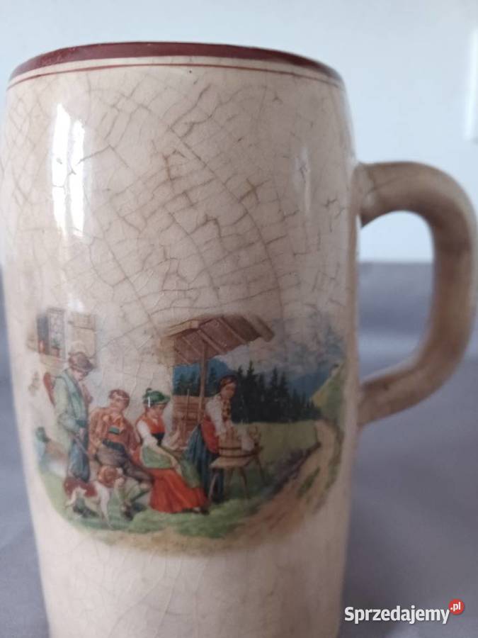 Stary niemiecki kufel Birofilistyka Wrocław