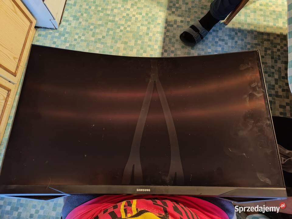 Monitor Samsung uszkodzony c27g55tqwr Monitory i projektory Komputery i Akcesoria Łódź