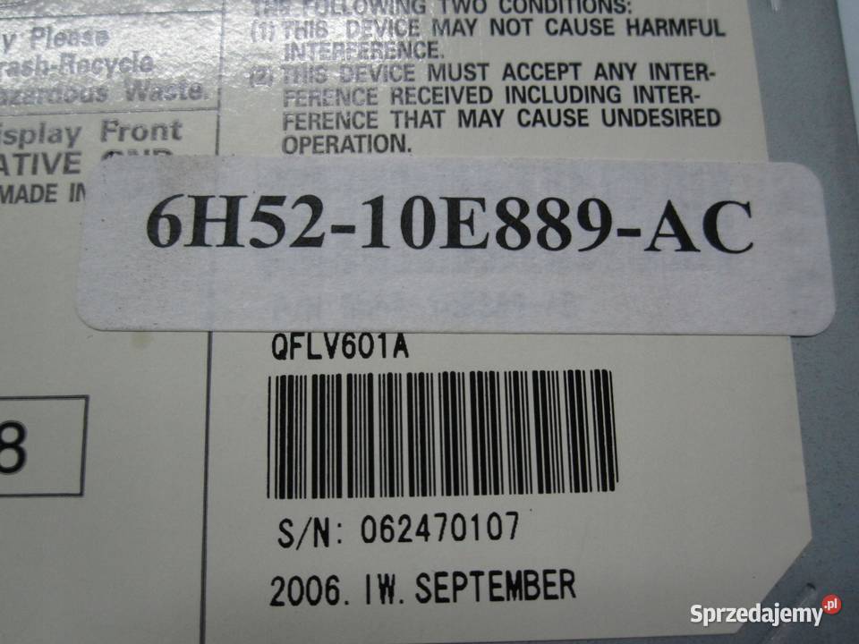 LAND ROVER FREELANDER II 06r wyświetlacz ekran