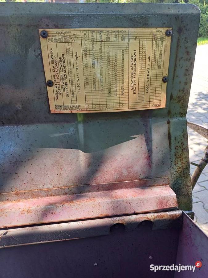 Siewnik poznaniak przekładnia olejowa świętokrzyskie Krajno-Parcele