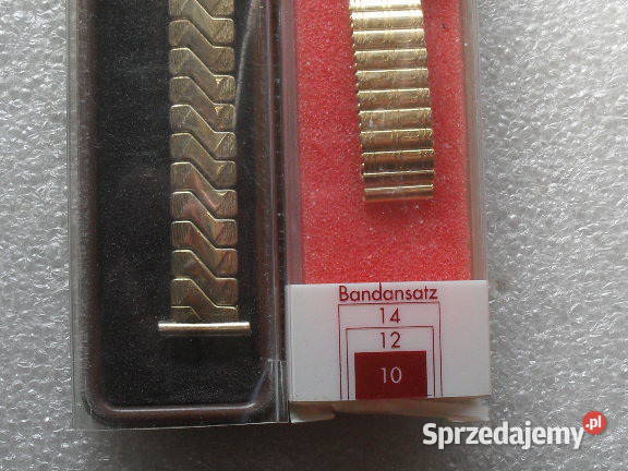 2 Bransoletki do zegarka pozłacane 025 MIKRON Pozostałe