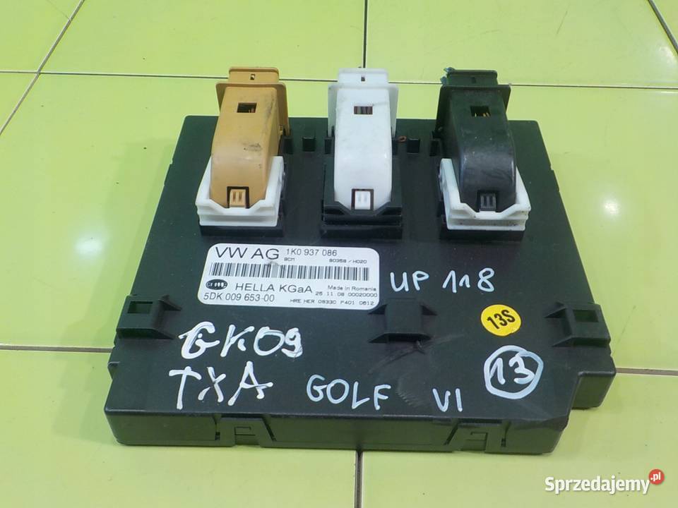 VW GOLF VI 14 TFSI 09r HB 5D modul sterownik osobowe Wyposażenie elektryczne