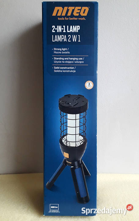 Lampa warsztatowa Niteo 2 w 1 nowa na akumulator Łódź