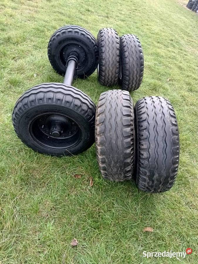 Sprzedam oś z kołami komplet i koła balonowe Serniawy-Kolonia