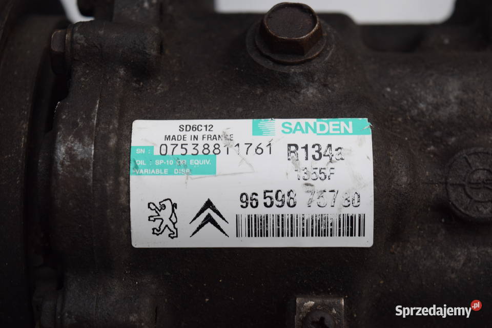 Sprężarka Kompresor Klimatyzacji CITROEN C4 osobowe Olsztyn