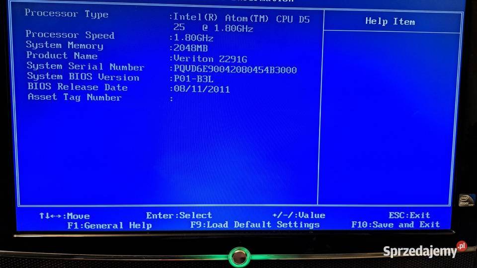 Acer AiO Verition Z291G D525 Intel Atom 18 GHz Zielona Góra