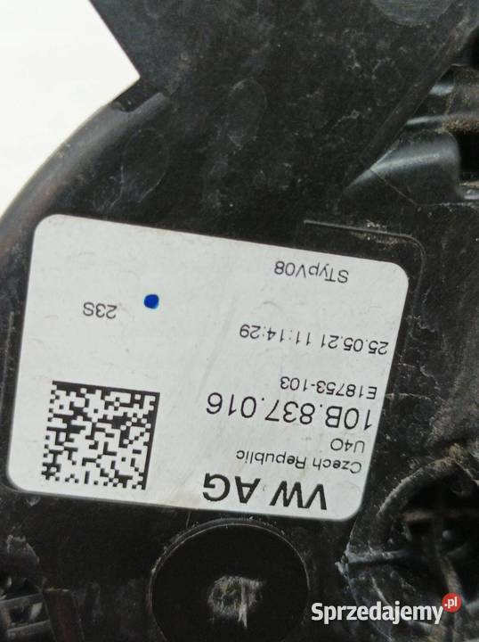 ZAMEK DRZWI PRAWY PRZÓD EUROPA 10B837016 Skoda sprzedam