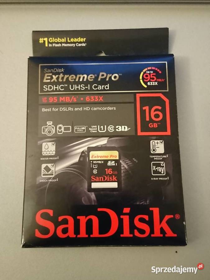 Karta SanDisk SDHC Extreme Pro 16 GB UHSI Card Warszawa sprzedam