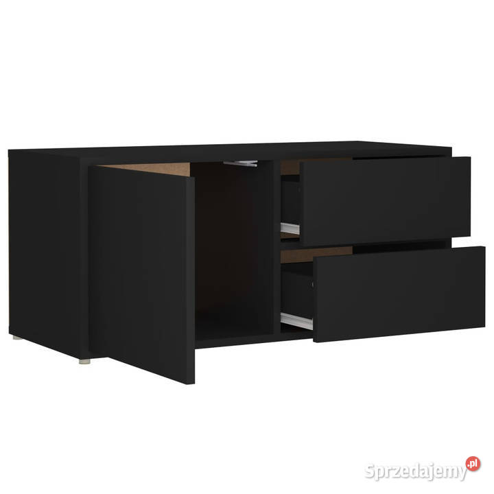 Szafka pod TV czarna 80x34x36 materiał Warszawa