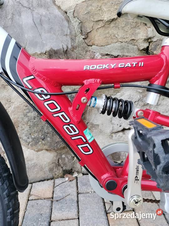 Czerwony rower górski dziecięcy leopard Rocky Urszulin sprzedam