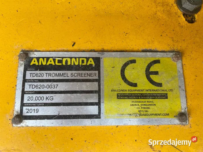 Przesiewacz bębnowy Anaconda TD 620 Zator