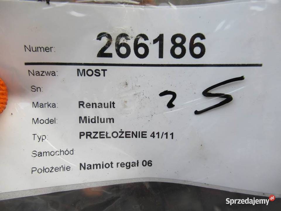 MOST DYFER TYŁ RENAULT TRUCKS MIDLUM ciężarowe Mosty podkarpackie