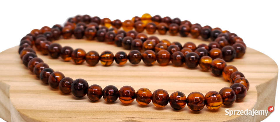 Korale z bursztynu bursztyn bałtycki kulka Warszawa