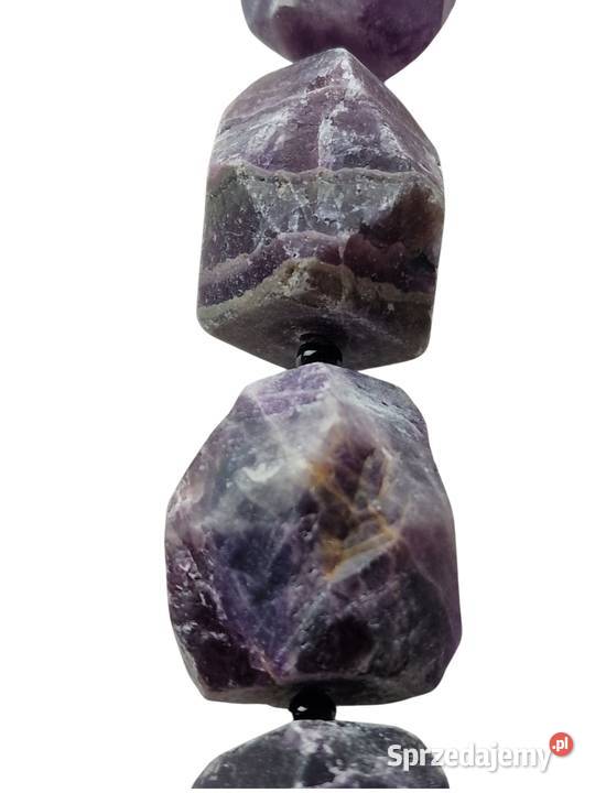 AMETYSTY SUROWE NASZYJNIK ETNO ART SYBERIA Częstochowa