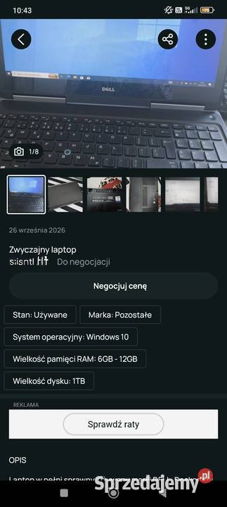 Zwykły laptop dolnośląskie Wrocław sprzedam