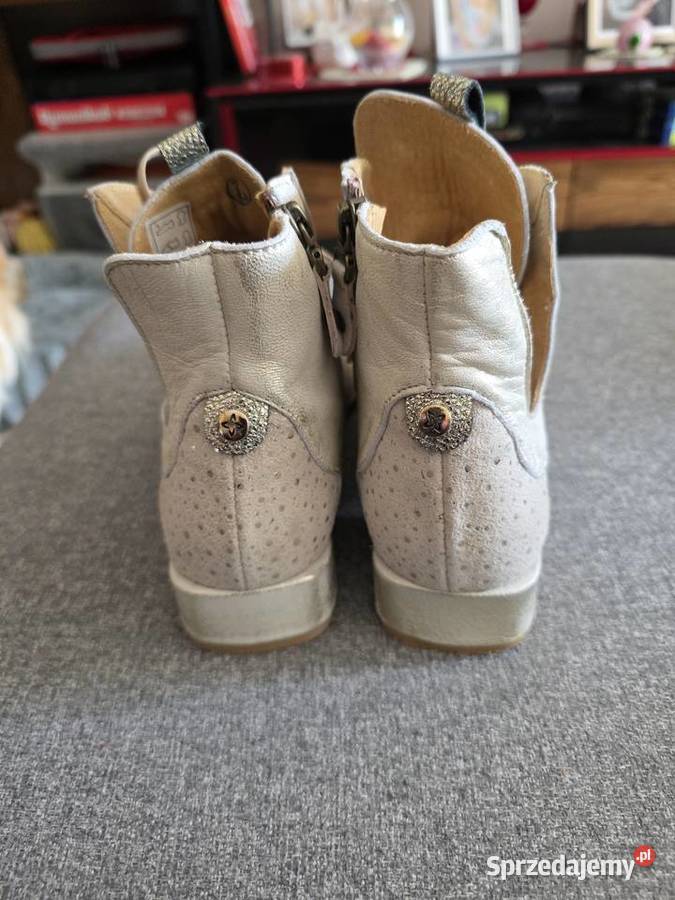 Skórzane botki trzewiki Maciejka 38 Obuwie