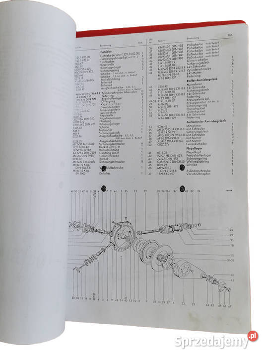 Katalog części zamiennych Prasy Welger AP 52 Puławy