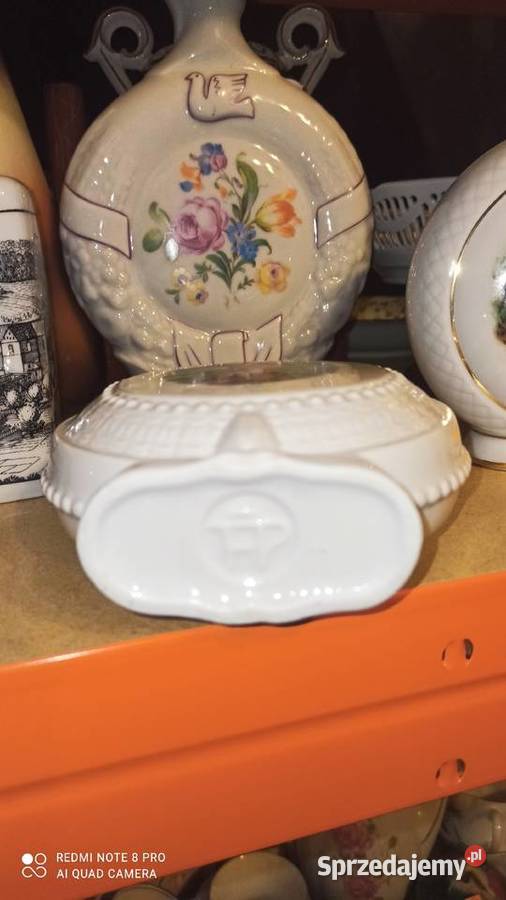 Porcelanowa karafka PP wycisk w masie Bukłak Porcelana i szkło Gdańsk