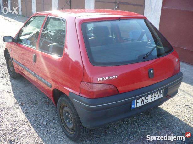 Peugeot 106 15D Lift czerwony lubuskie