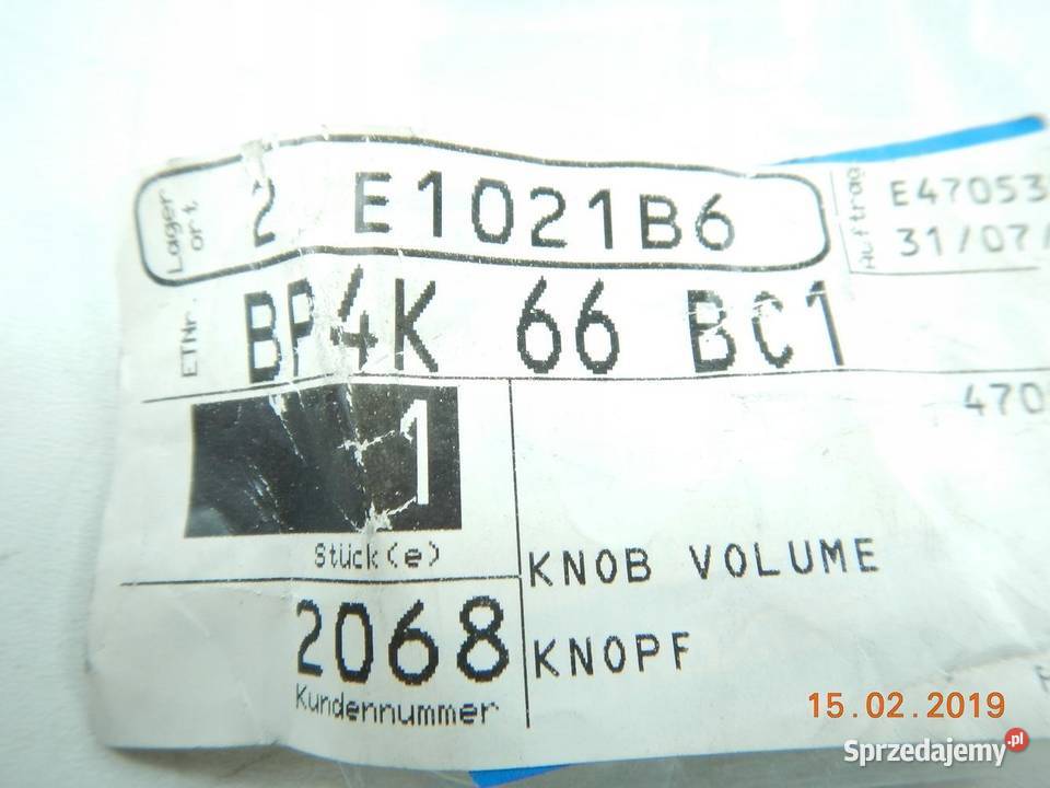 GAŁKA GŁOSNOŚCI VOLUME MAZDA 3 NOWA Z ASO Panele sterowania, przełączniki