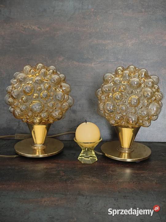 Lampy 2 mosiądz H Tynell vintage Kalisz