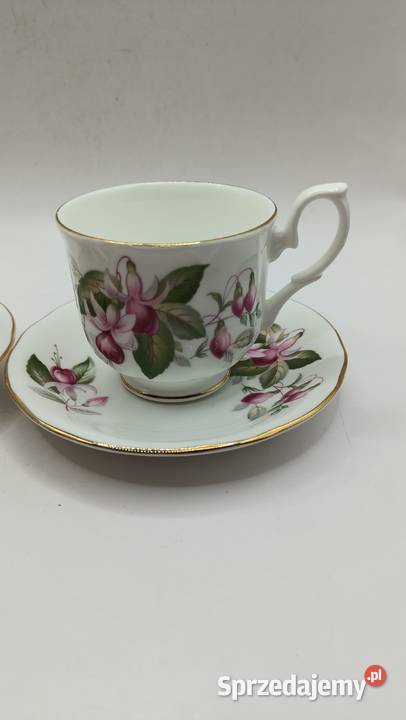 Dwa razy Duo filiżanka spodek porcelana kostna lubelskie Zamość