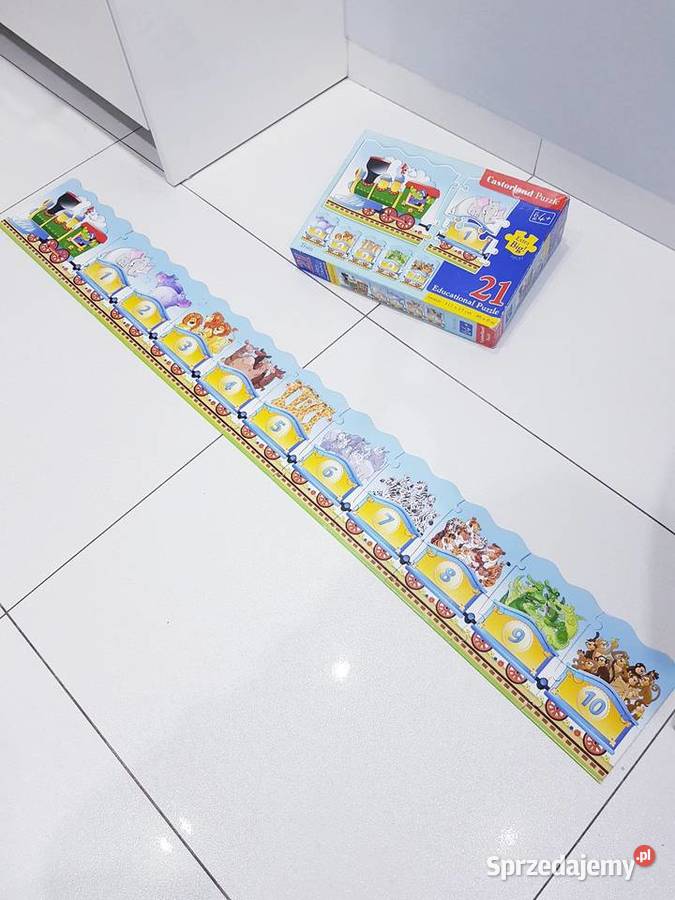 Edukacyjne puzzle pociąg dzieci 4 Dąbrowa Górnicza