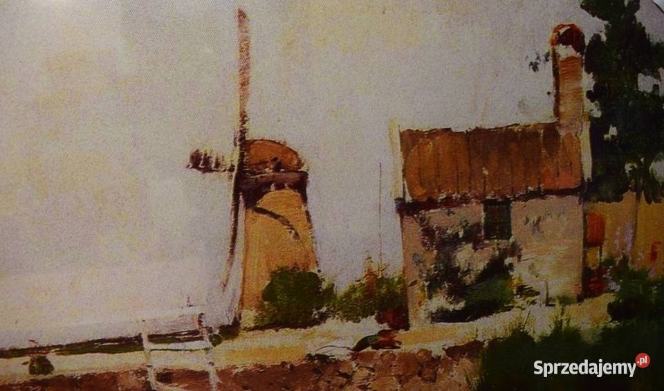 John Twachtmam Wiatraki Holandii 1881reprodukcja Chełmno