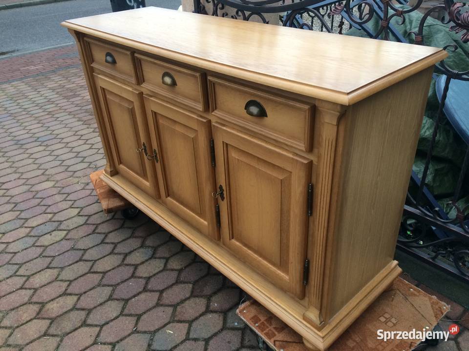 PIĘKNA DĘBOWA KOMODA 152meble holenderskie wielkopolskie Ślesin sprzedam