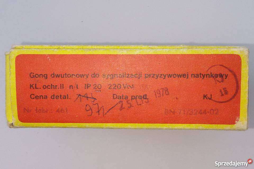 Sprawny GONGdzwonek elektryczny do drzwi POLAM z Pozostałe Warszawa sprzedam