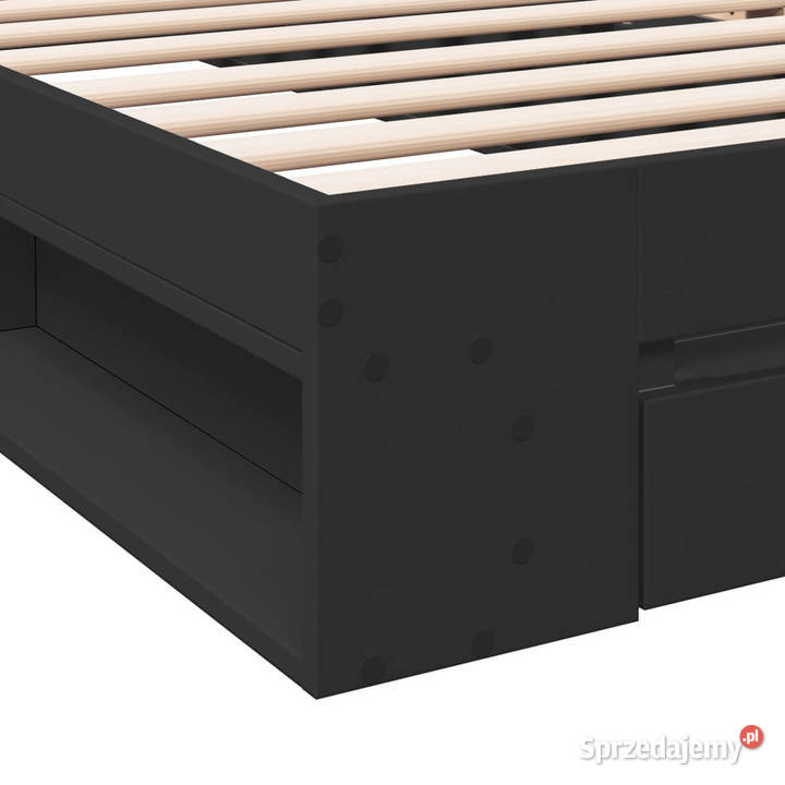 Rama łóżka z szufladą czarna 90x200 WM3280798 mazowieckie