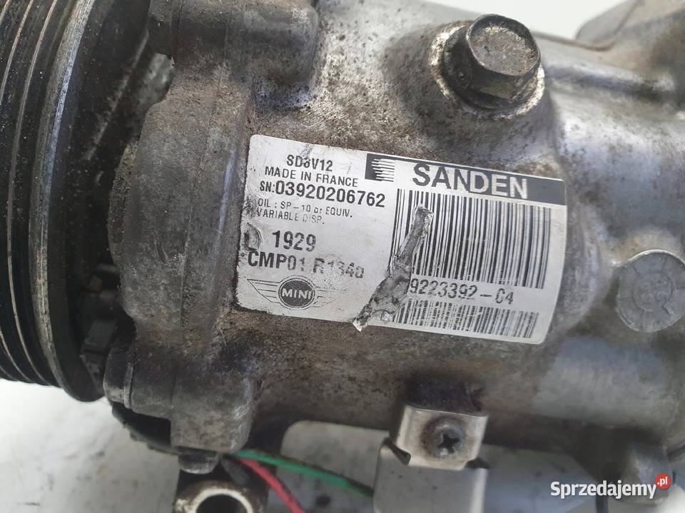 SPRĘŻARKA KLIMATYZACJI Mini One R56 14 16V VTi osobowe lubelskie Chełm