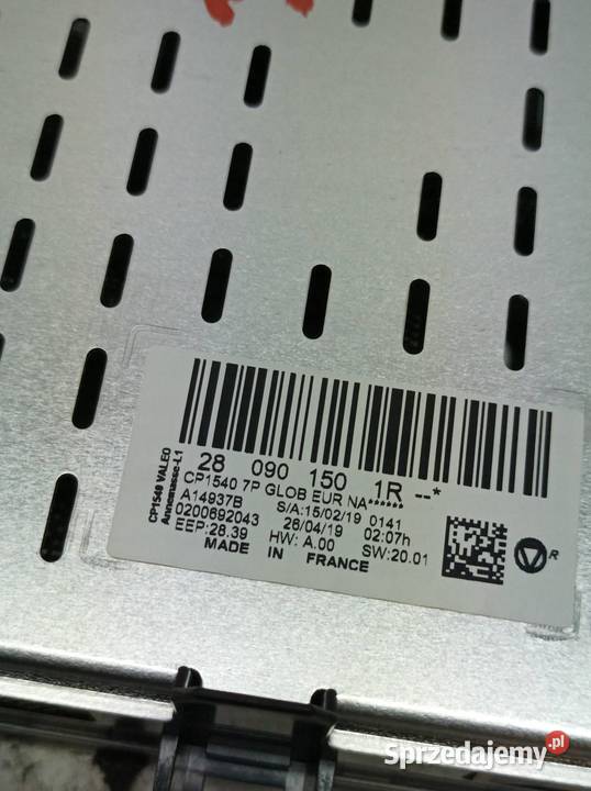 WYŚWIETLACZ PANEL NAWIEWU MULTIMEDIÓW 280901501R