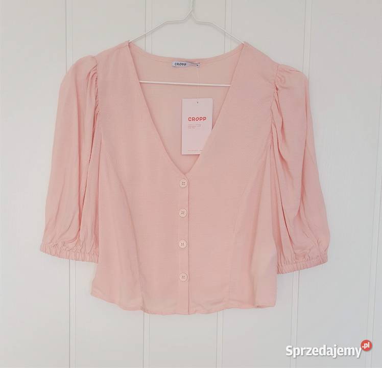 Nowa bluzka Cropp M 38 wiskoza crop top koszula Rozmiar 38(M) Szczecin