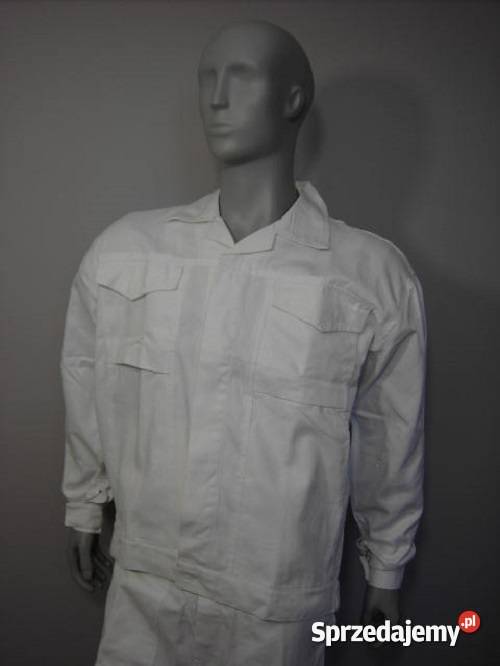 Bluza robocza gastronomiczna 100 bawełna biała Gniezno