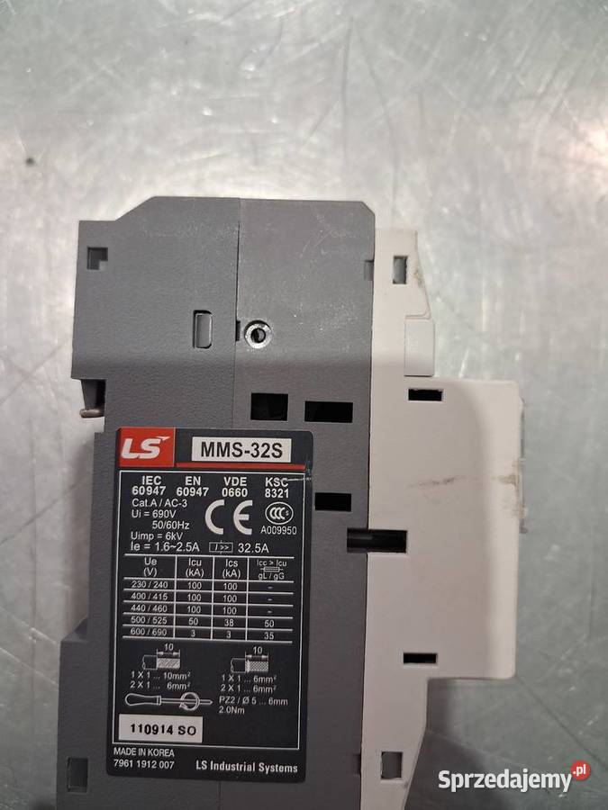 Wyłącznik silnikowy MMS32S 1625A 3P 100kA LS śląskie Gliwice