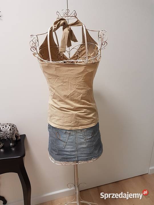 Piękna złota bluzka 40 koraliki Warszawa sprzedam