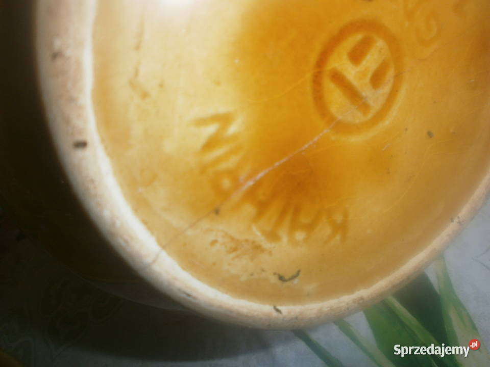 ładny komplet ceramika KATHRIN GDR odcienie brązowego Zielona Góra