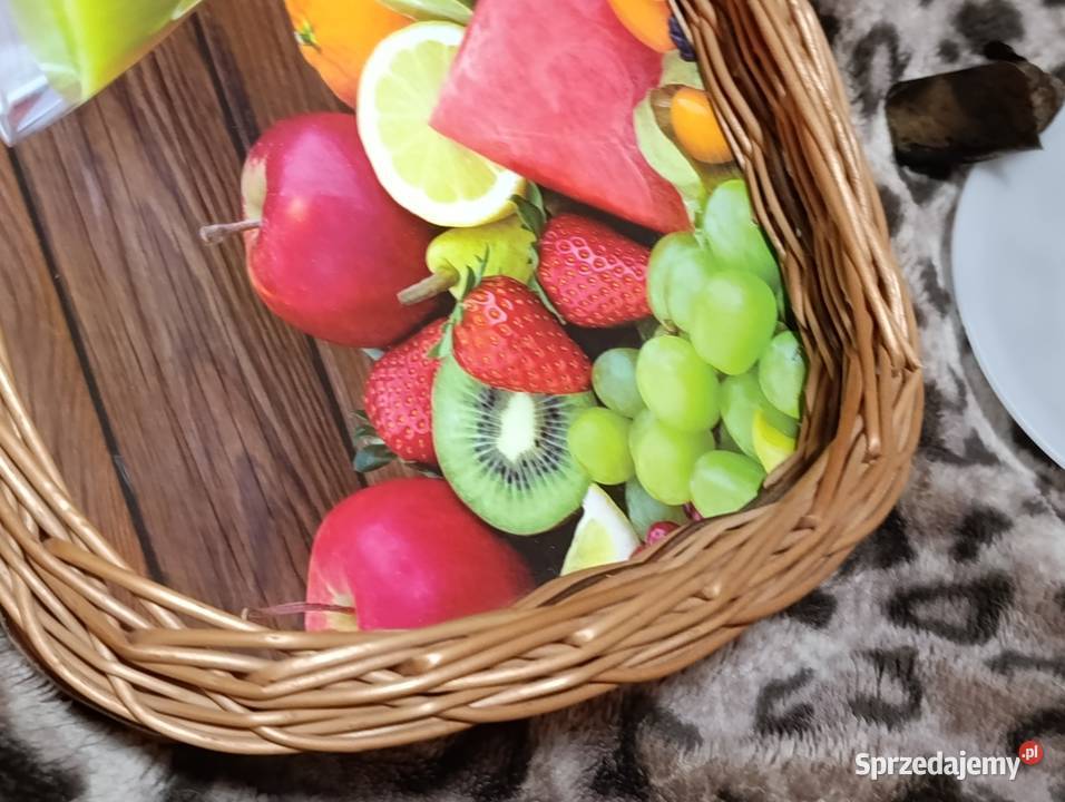 taca wiklinowa z uchwytami na płycie