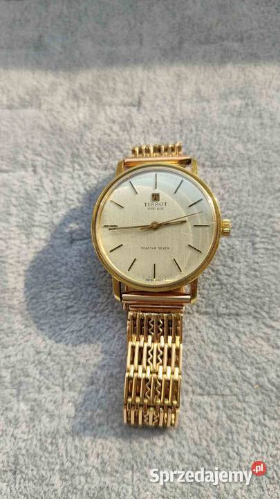 Luksusowy zegarek męski Tissot złoto próby 750 i